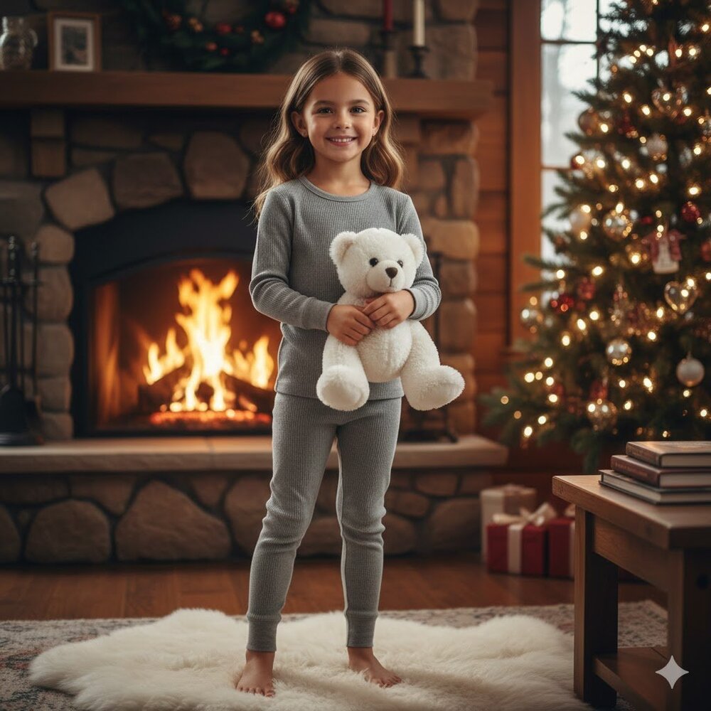 Fruit of the Loom Kids Gray Leggings – Girls M/L